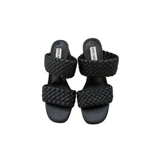 Steve Madden Women's Tielo Heeled‎ Sandal Black Size 7
